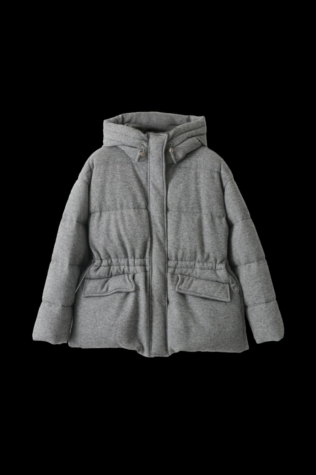 山羊绒收腰羽绒服